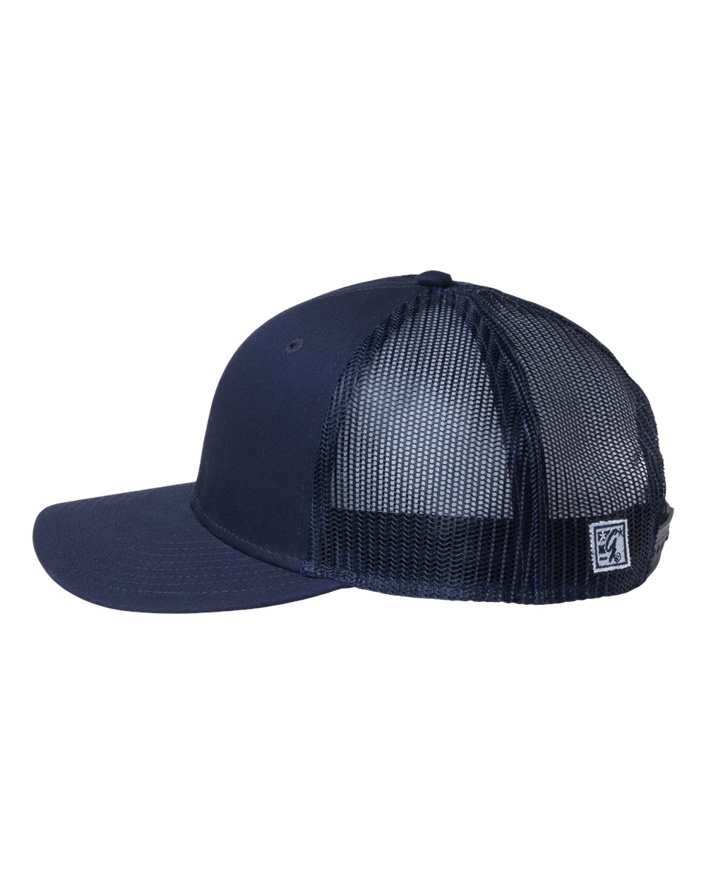 Left View of Navy/ Navy Everyday Trucker Cap - GB452E