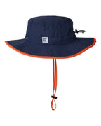 Left View of Navy/ Orange Ultralight Booney - GB400