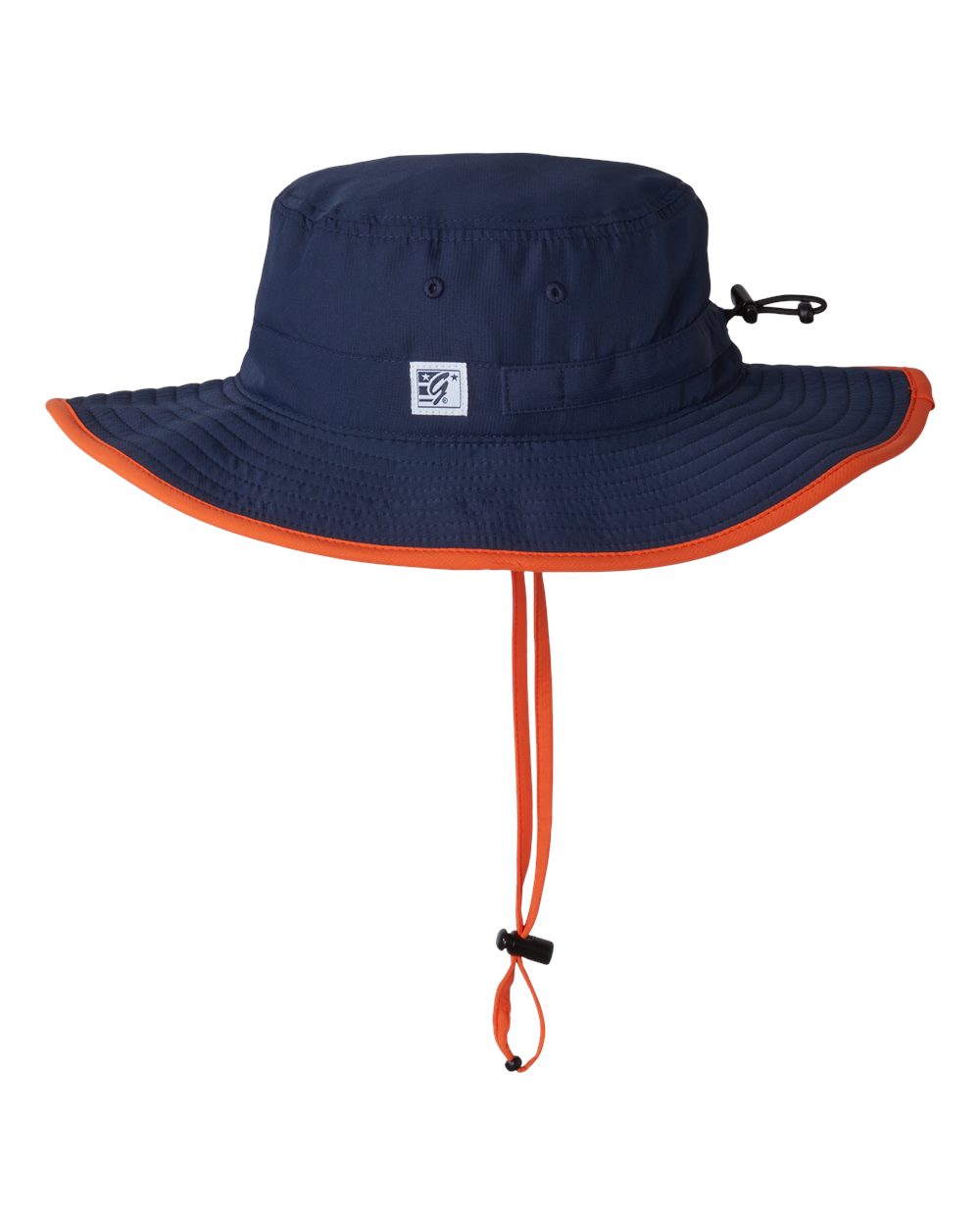 Left View of Navy/ Orange Ultralight Booney - GB400