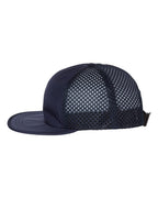 Left View of Navy Rogue Wide Set Mesh Cap - 935