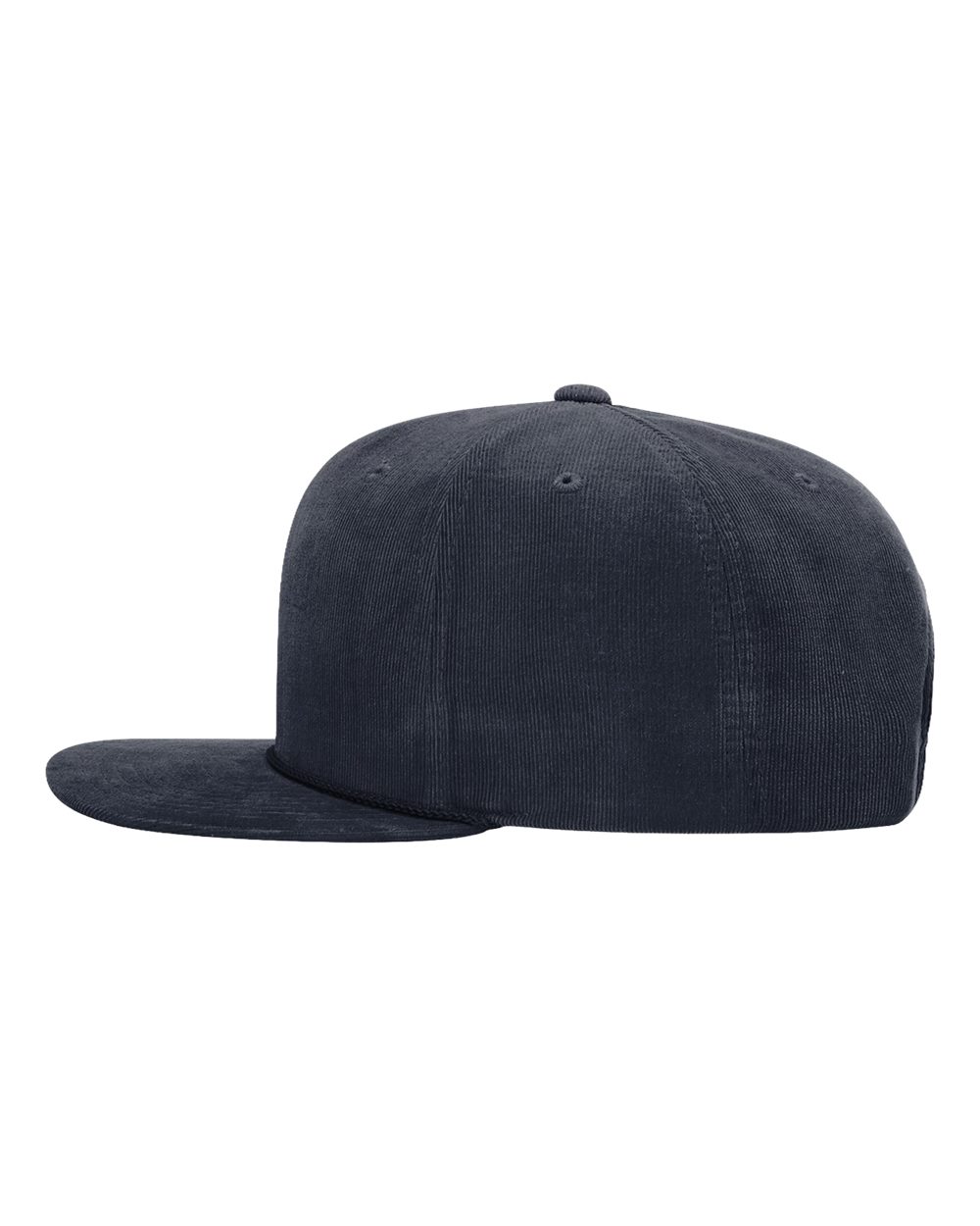 Left View of Navy Timberline Corduroy Cap - 253
