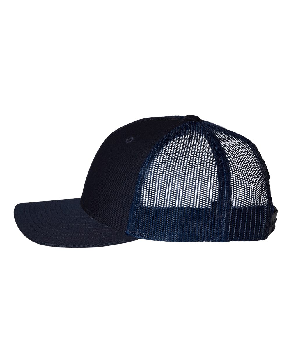 Left View of Navy Youth Trucker Snapback Cap - 112Y
