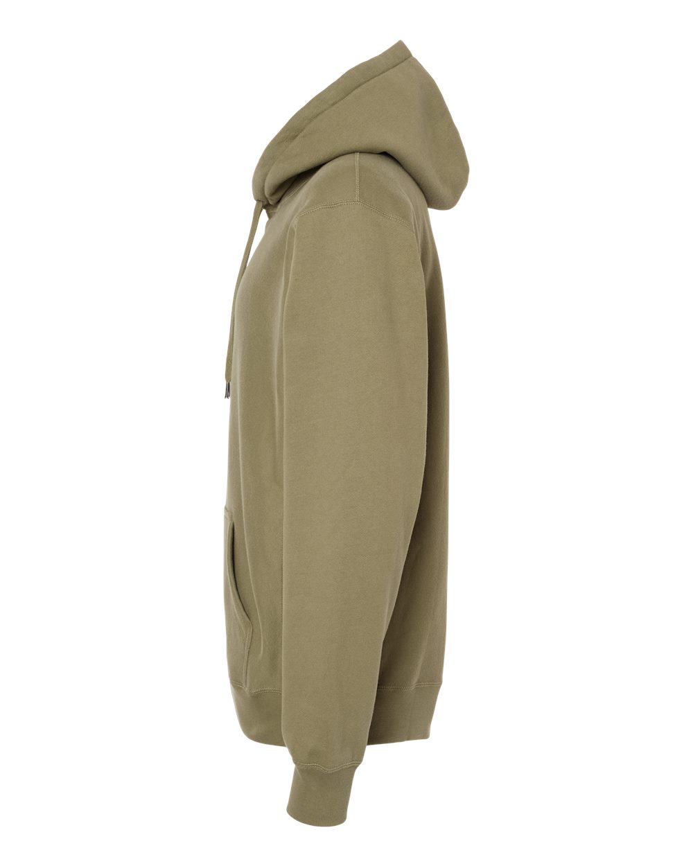 Left View of Olive Legend - Premium Heavyweight Cross-Grain Hooded Sweatshirt - IND5000P