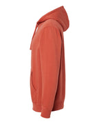 Left View of Pigment Amber Midweight Pigment-Dyed Hooded Sweatshirt - PRM4500