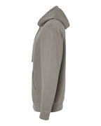 Left View of Pigment Cement Midweight Pigment-Dyed Hooded Sweatshirt - PRM4500