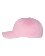Left View of Pink Cotton Blend Cap - 6277