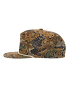 Left View of Realtree Advantage/ Khaki Printed Umpqua Gramps Cap - 256P