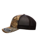 Left View of Realtree Edge/ Brown 110® Mesh-Back Cap - 110M