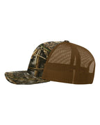 Left View of Realtree Max 7/ Buck Printed Trucker Cap - 112P