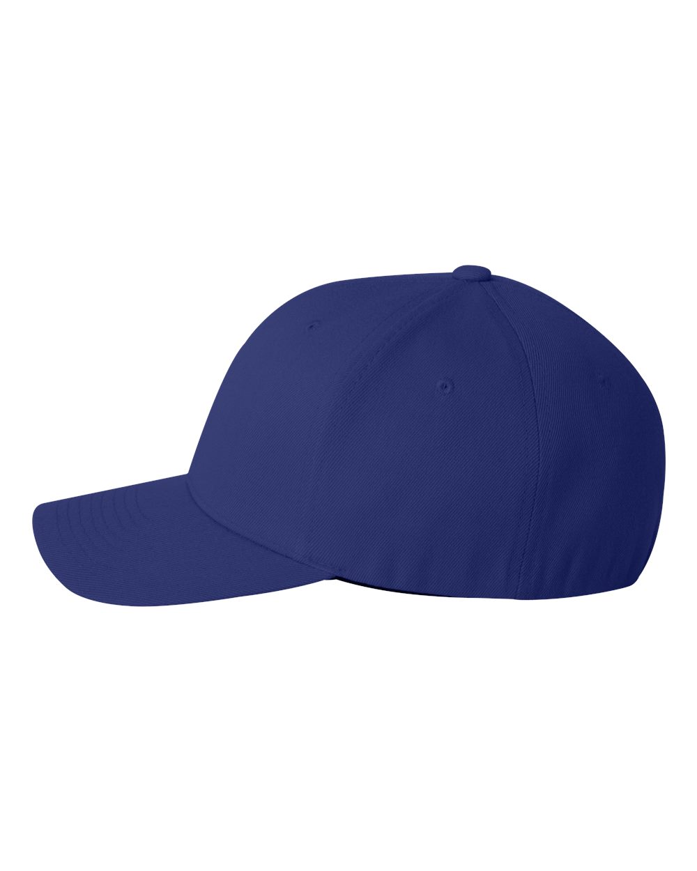 Left View of Royal Blue Wool-Blend Cap - 6477