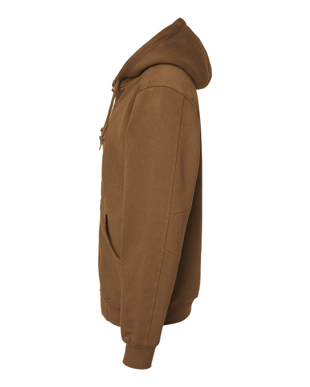 Left View of Saddle Crossfire Heavyweight Power Fleece Hooded Jacket with Thermal Lining - 7033