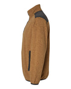 Left View of Saddle Ranger Melange Fleece Pullover - 7353