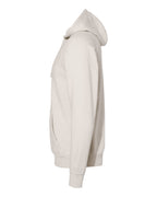 Left View of Stone Heather Special Blend Raglan Hooded Sweatshirt - PRM33SBP
