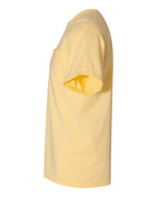 Left View of Summer Squash Yellow Garment-Dyed Pocket T-Shirt - GDH150