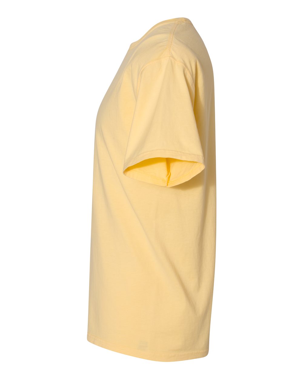 Left View of Summer Squash Yellow Garment-Dyed T-Shirt - GDH100