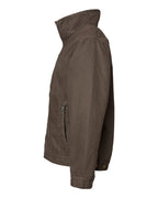 Left View of Tobacco Maverick Boulder Cloth™ Jacket with Blanket Lining - 5028