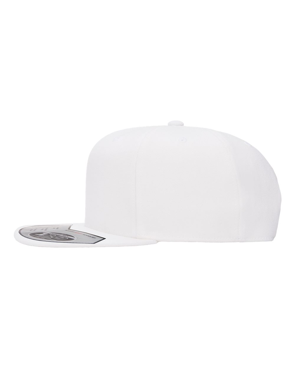 Left View of White 110® Snapback Cap - 110F