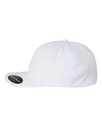 Left View of White Delta® Seamless Cap - 180