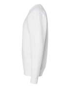 Left View of White Heavyweight Crewneck Sweatshirt - IND3000
