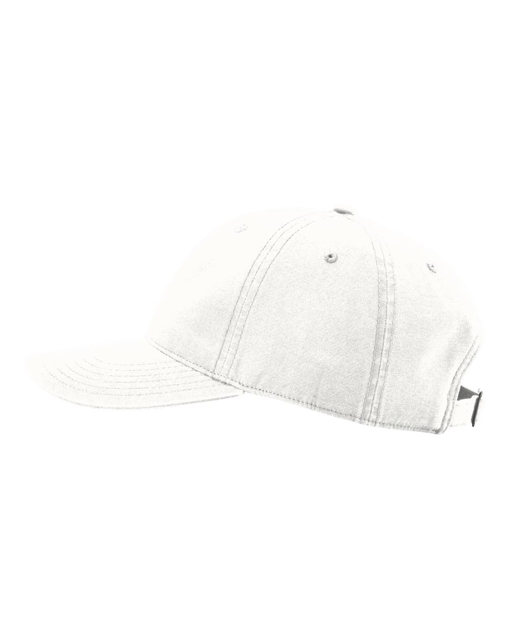 Left View of White Odell Cap - 324RE