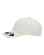 Left View of White Wool-Blend Cap - 6477