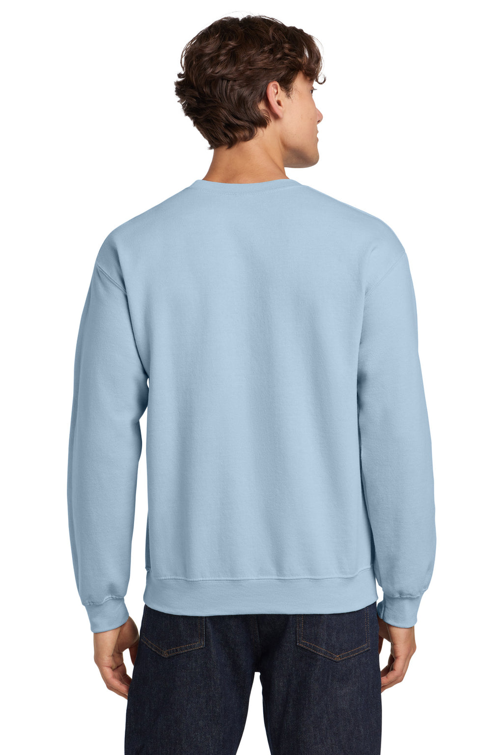 Light Blue Gildan Heavy Blend Crewneck Sweatshirt. 18000