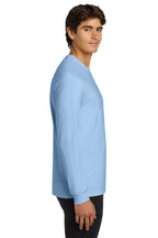 Light Blue Gildan - Ultra Cotton 100% US Cotton Long Sleeve T-Shirt. G2400