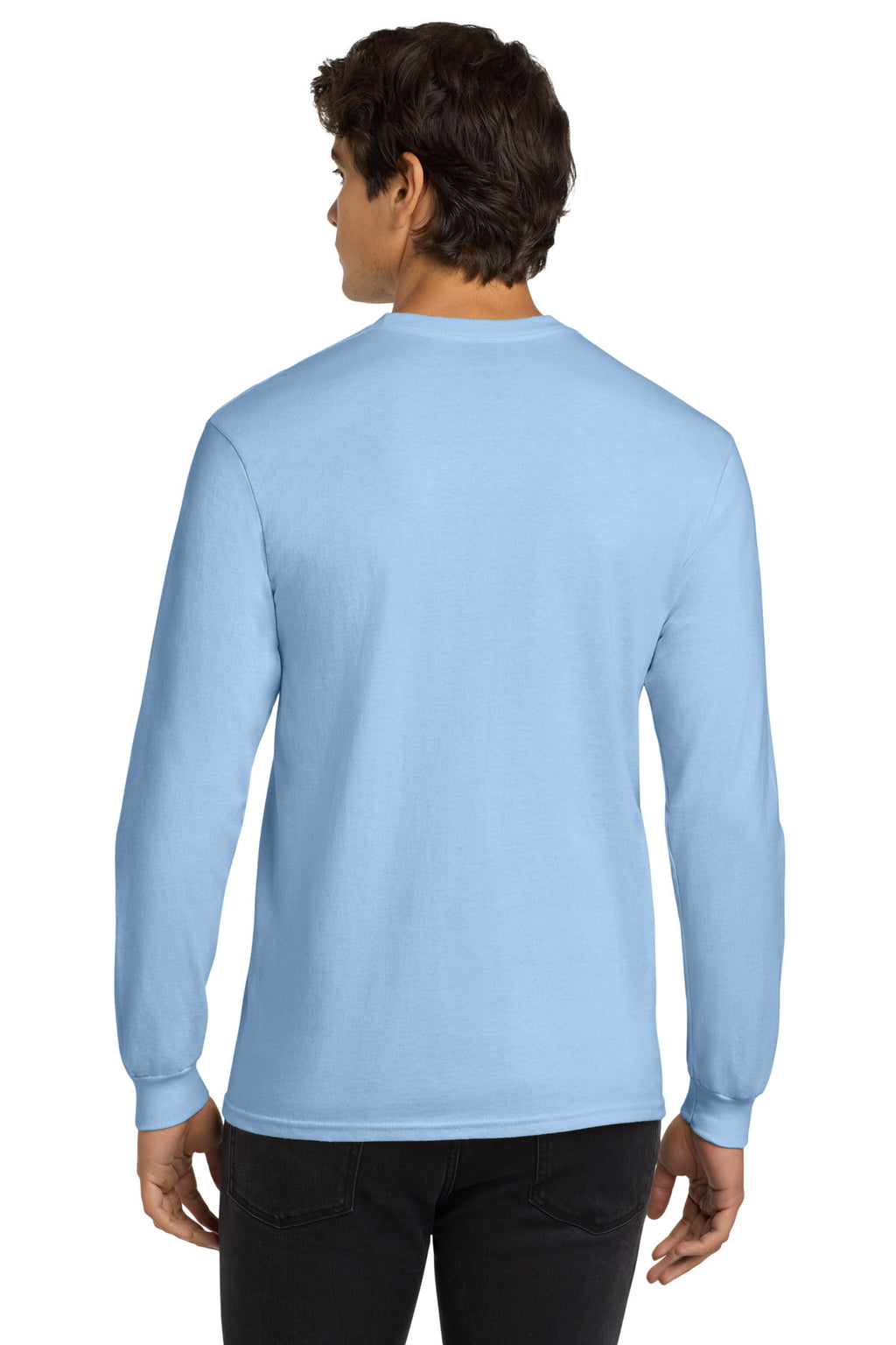 Light Blue Gildan - Ultra Cotton 100% US Cotton Long Sleeve T-Shirt. G2400