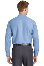 Light Blue Red Kap Long Sleeve Industrial Work Shirt. SP14
