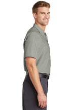 Light Grey Red Kap Short Sleeve Industrial Work Shirt. SP24