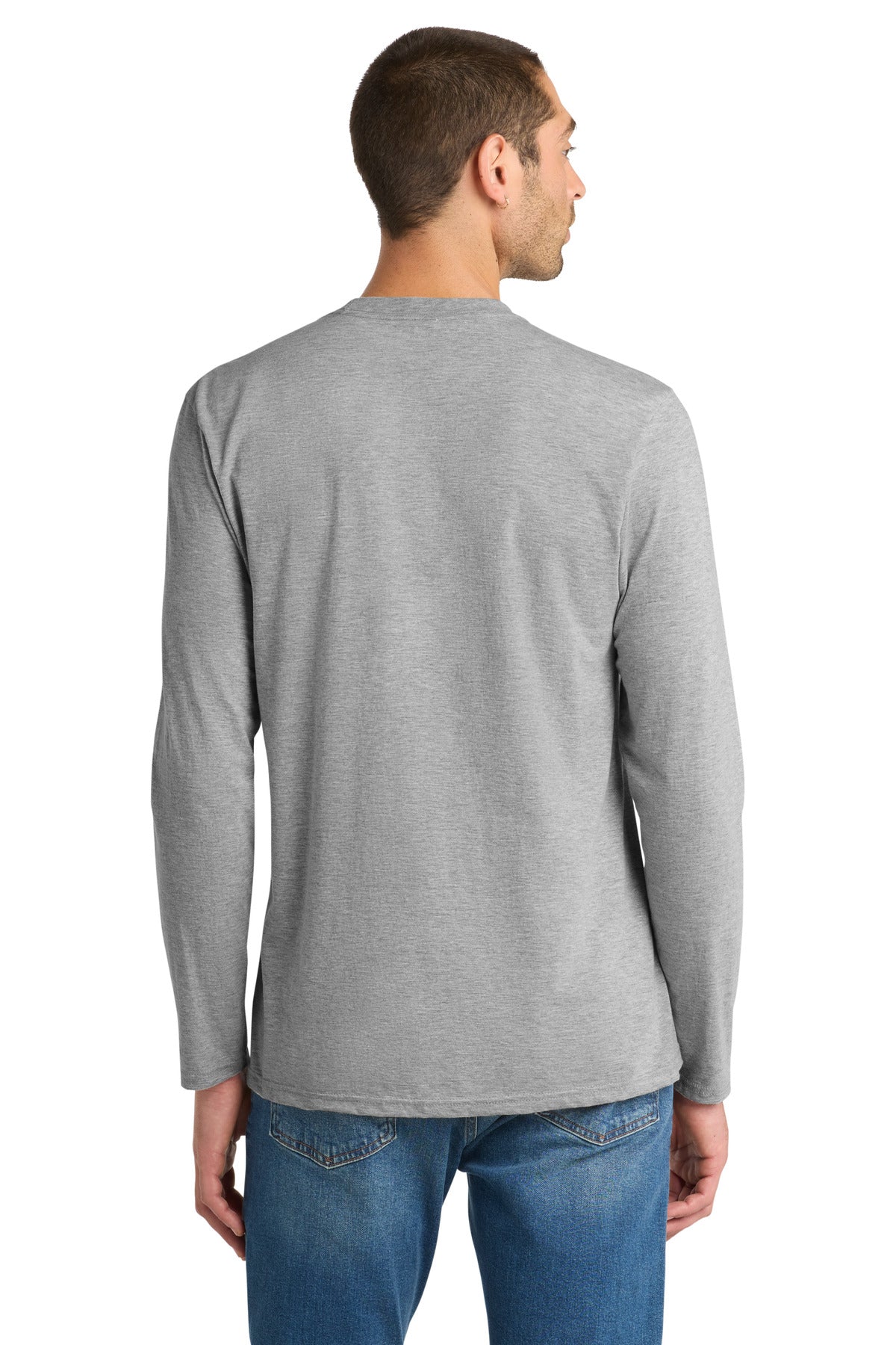 Light Hthr Gry District Very Important Tee Long Sleeve. DT6200
