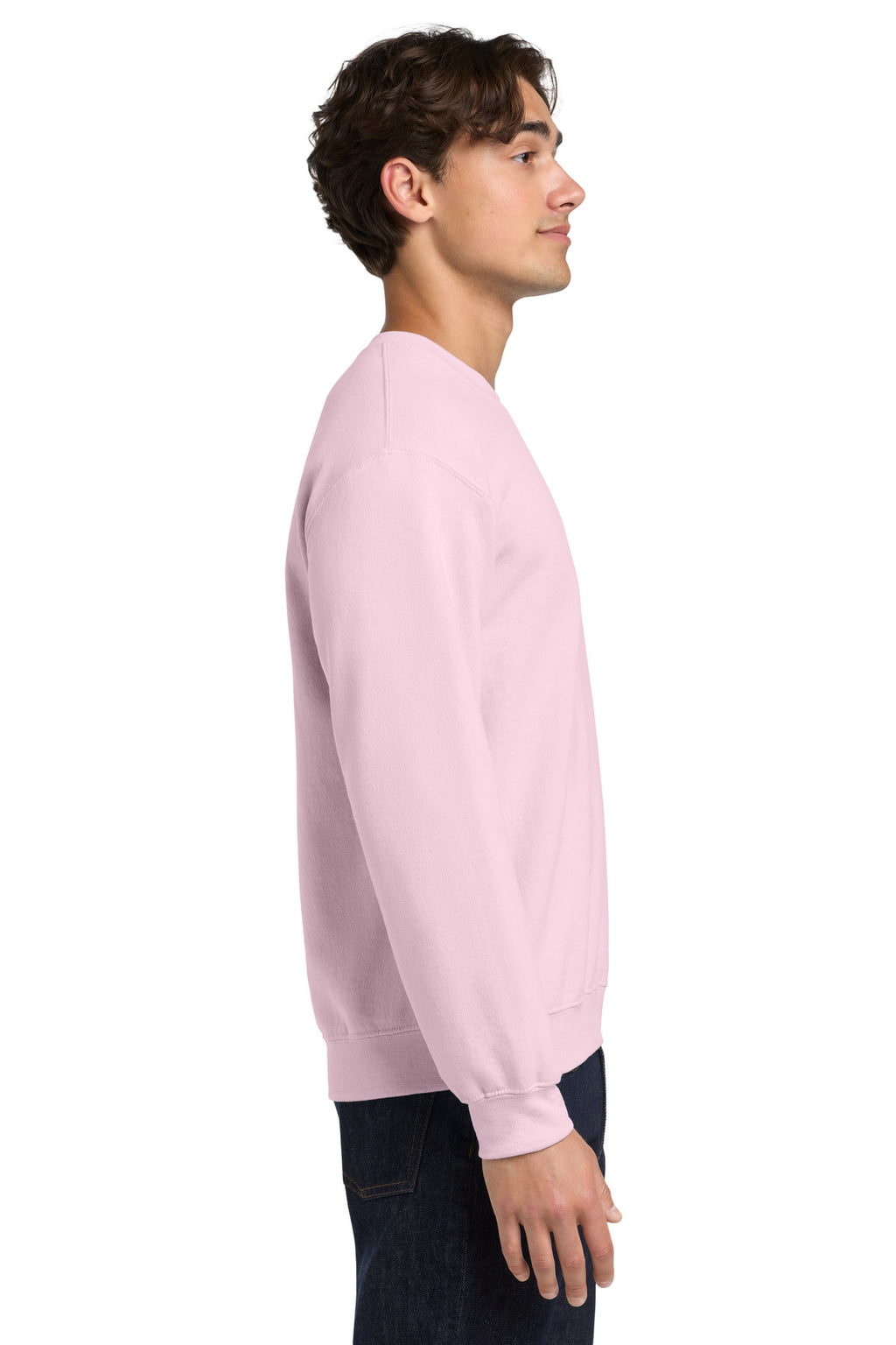 Light Pink Gildan Heavy Blend Crewneck Sweatshirt. 18000