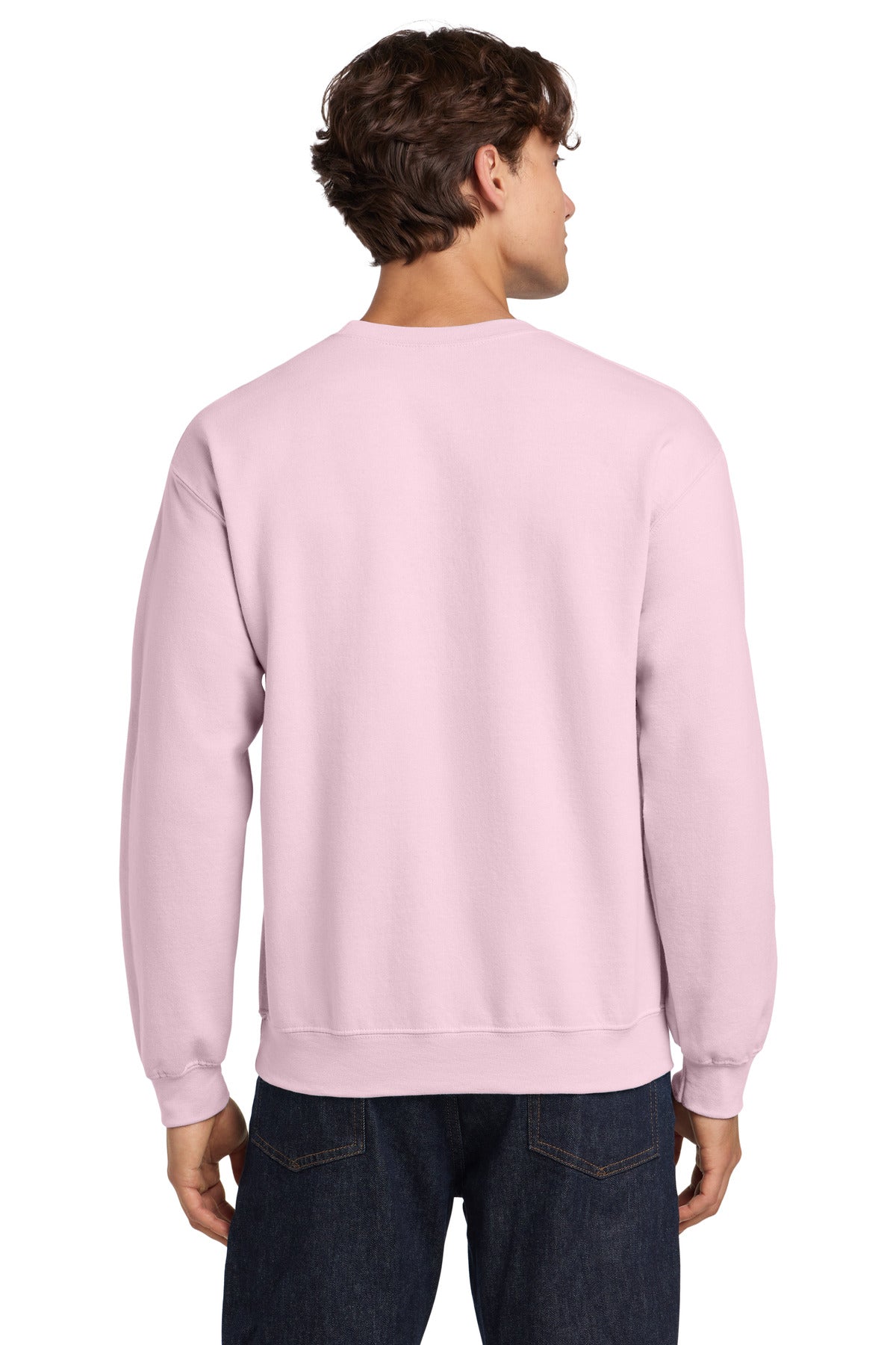 Light Pink Gildan Heavy Blend Crewneck Sweatshirt. 18000