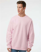 Light Pink Midweight Crewneck Sweatshirt - SS3000