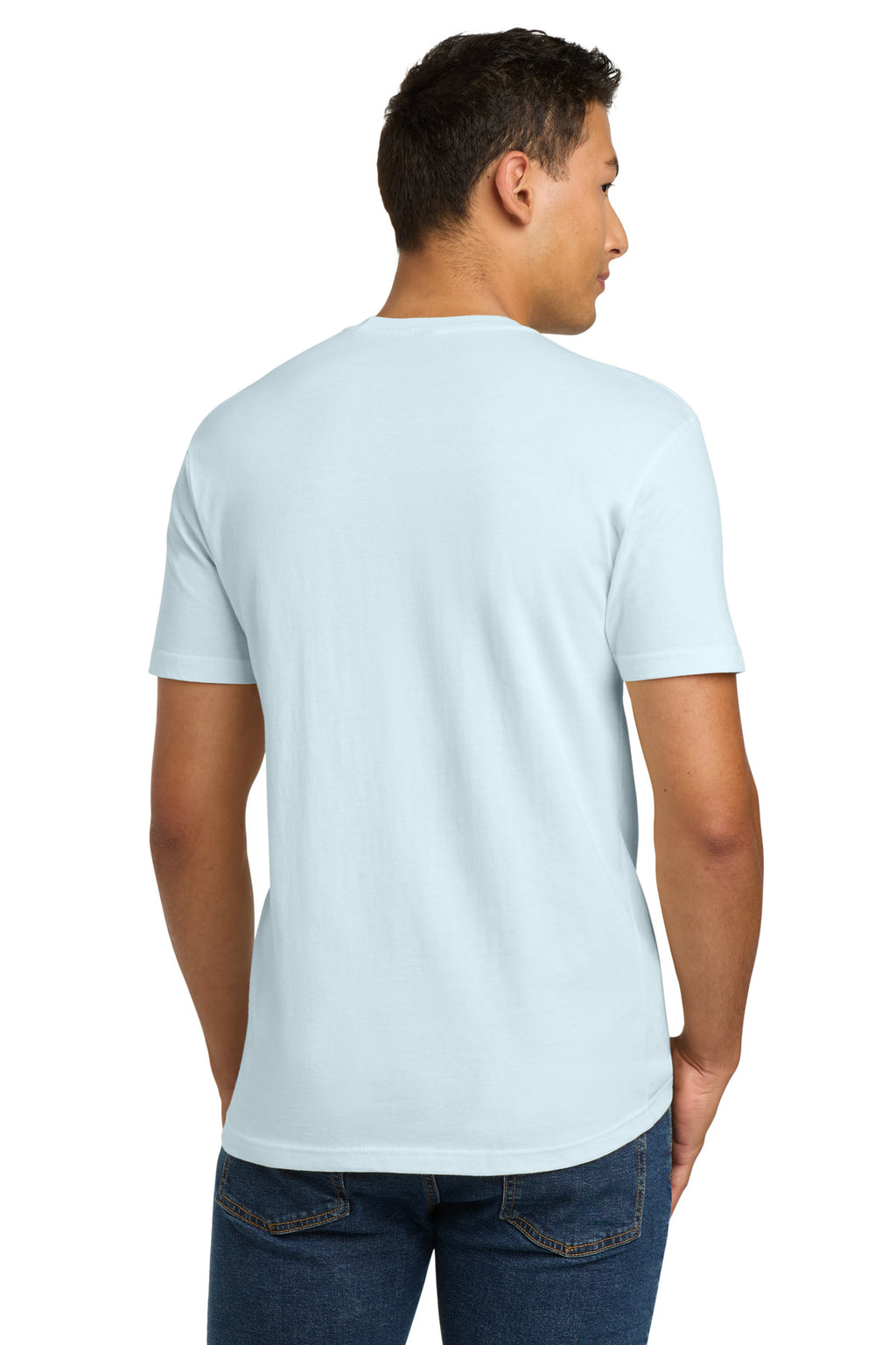 LightBlue Next Level Apparel Adult Cotton Tee. NL3600