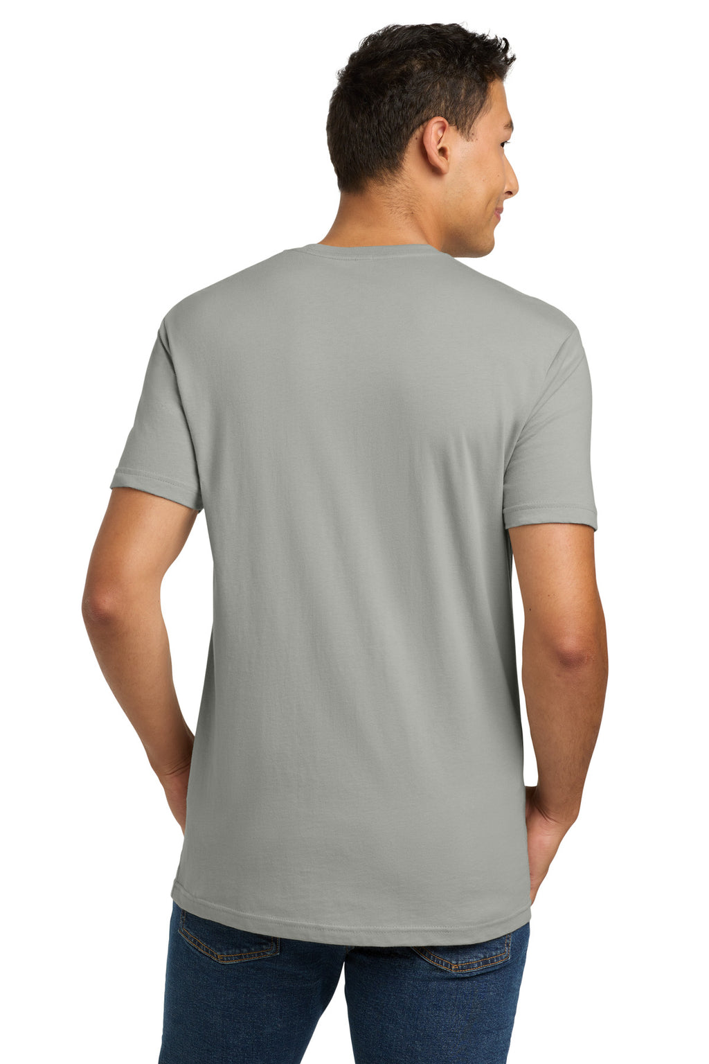 LightGray Next Level Apparel Adult Cotton Tee. NL3600