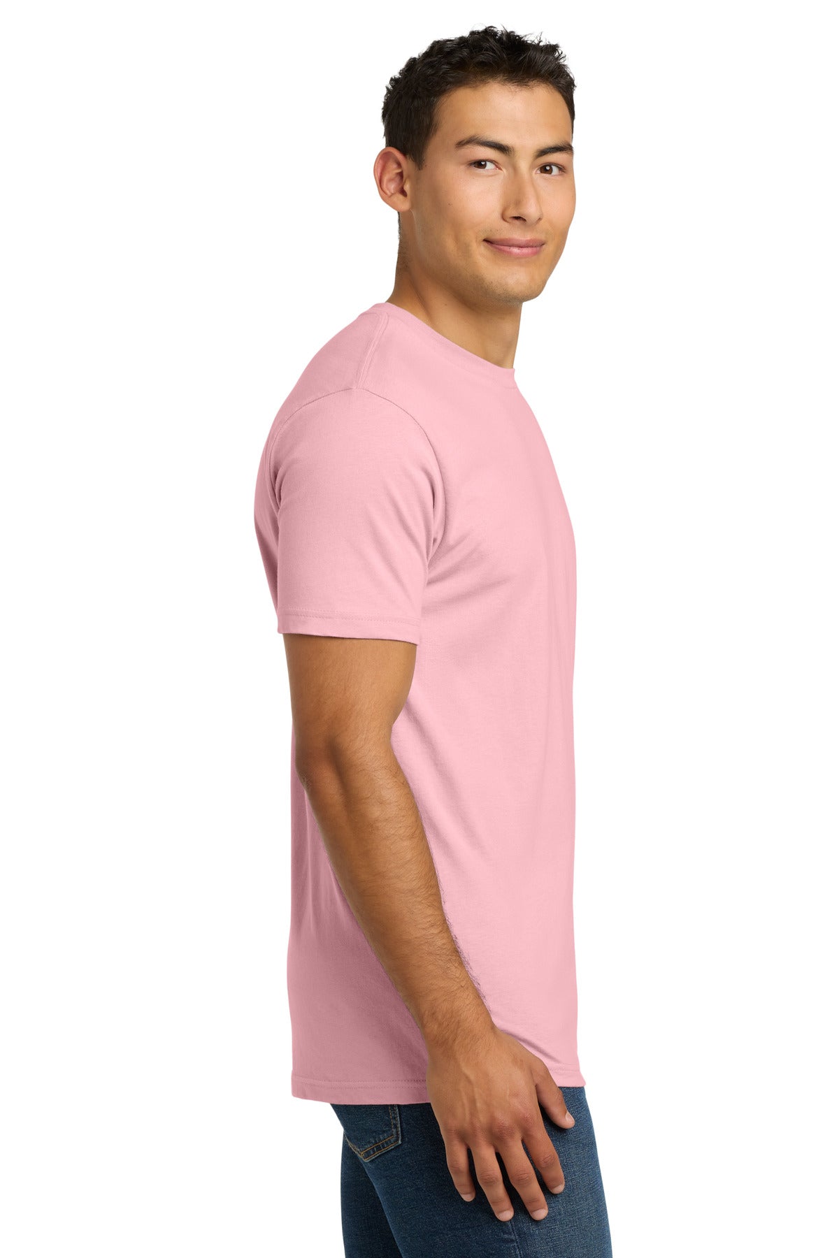 LightPink Next Level Apparel Adult Cotton Tee. NL3600