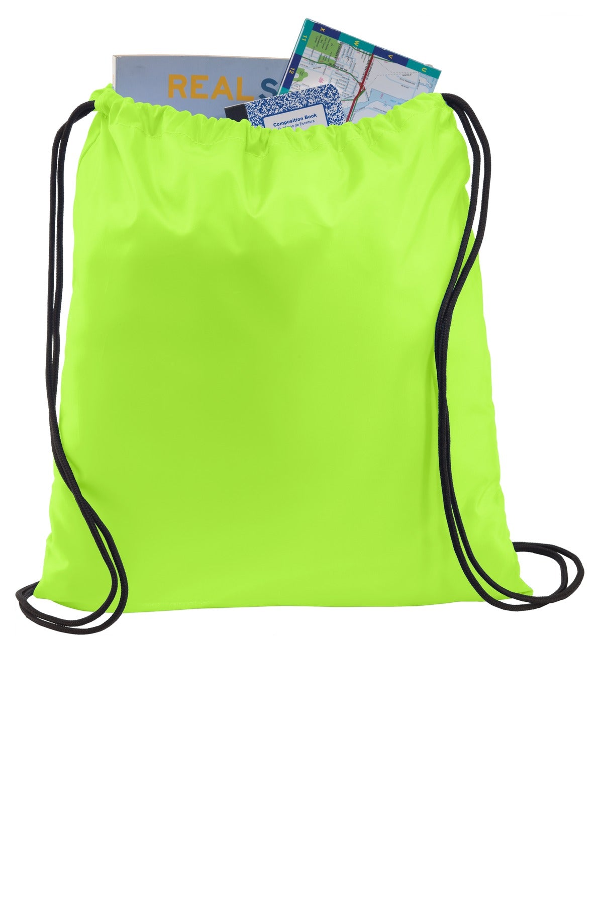 Lime Shock Port Authority Ultra-Core Cinch Pack. BG615