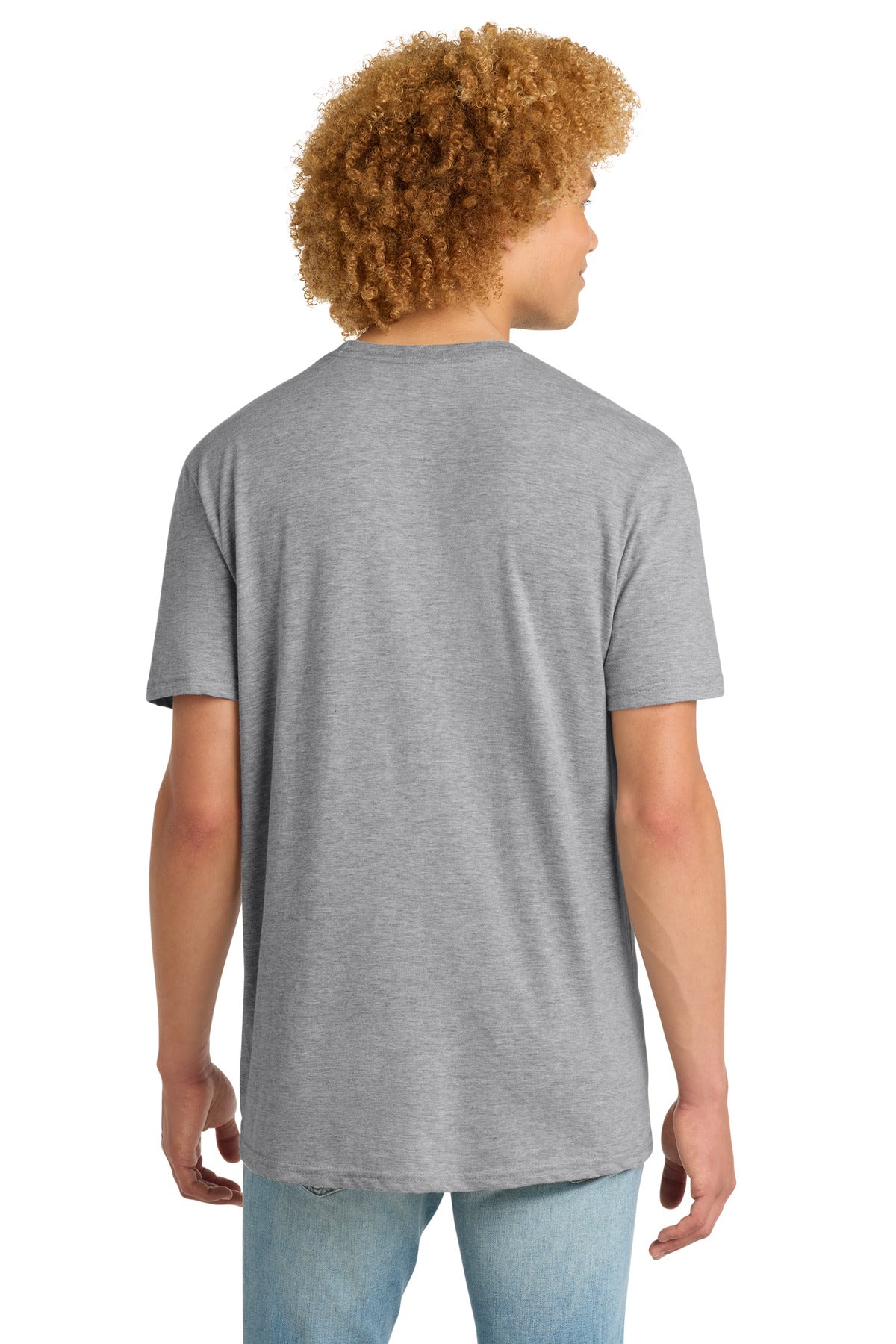 Lt Hthr Grey District Very Important Tee with Pocket. DT6000P