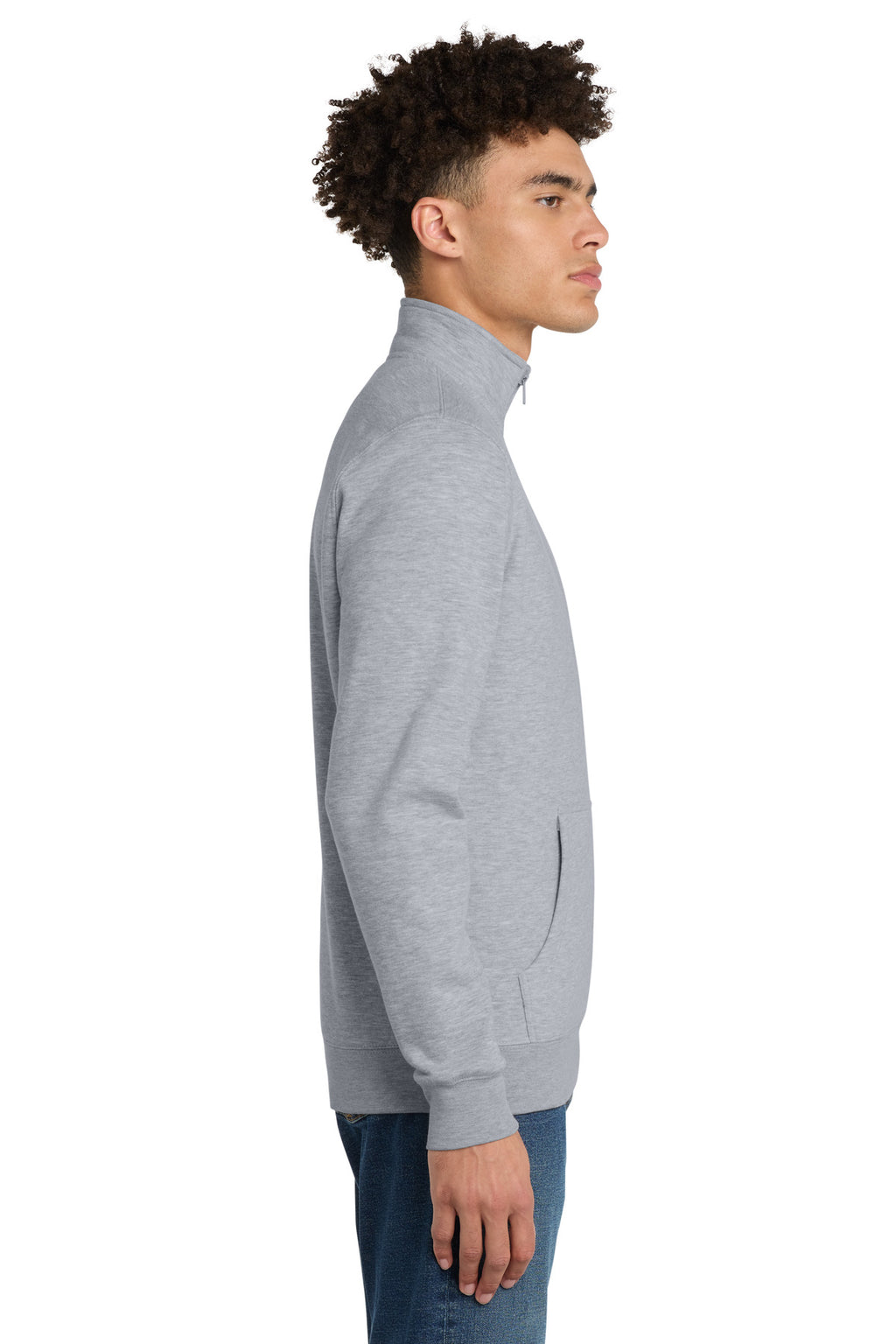 Lt Hthr Grey District V.I.T. Fleece 1/4-Zip DT6106