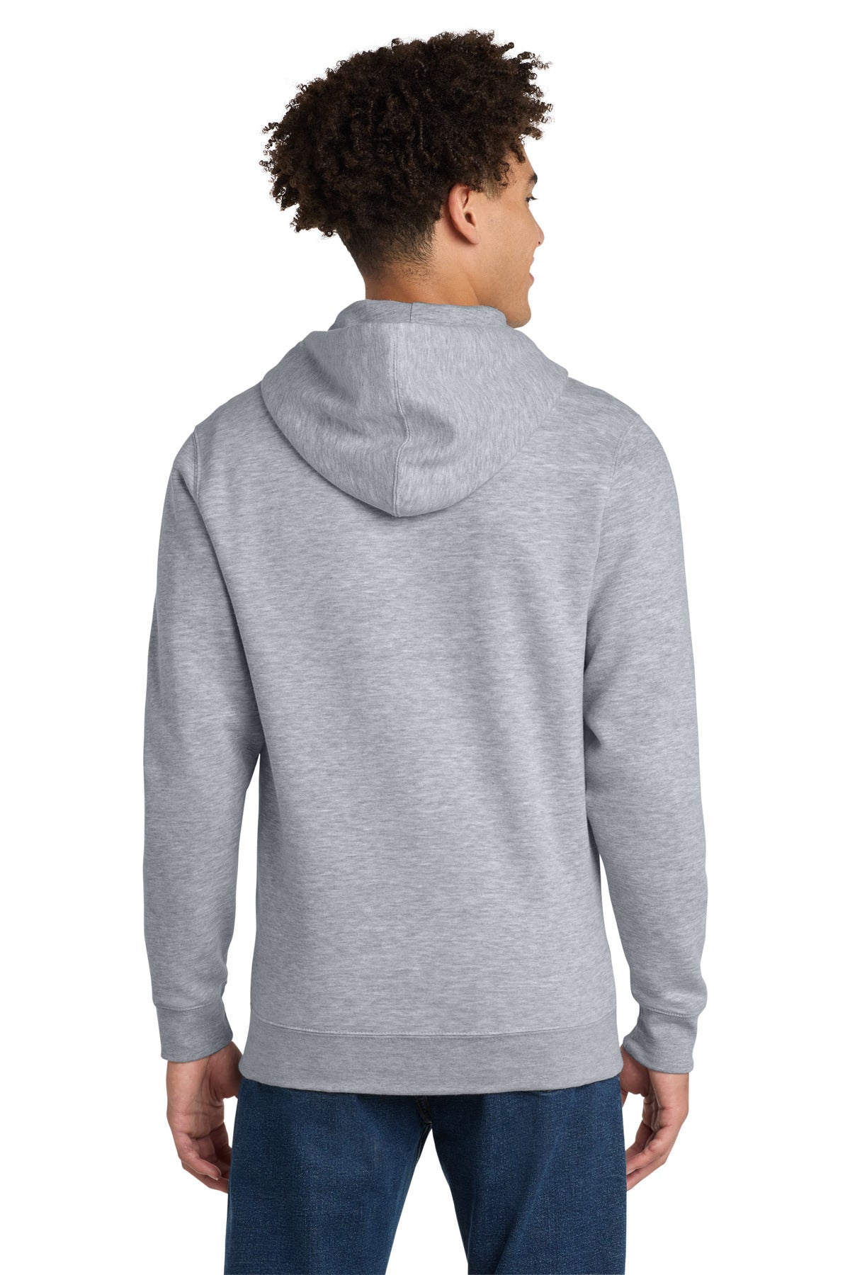 Lt Hthr Grey District V.I.T. Fleece Full-Zip Hoodie DT6102