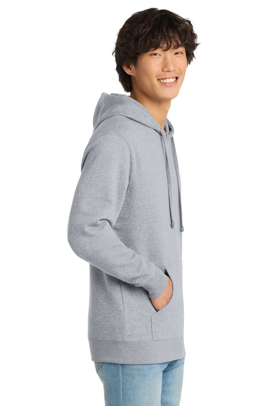 Lt Hthr Grey District V.I.T. Fleece Hoodie DT6100