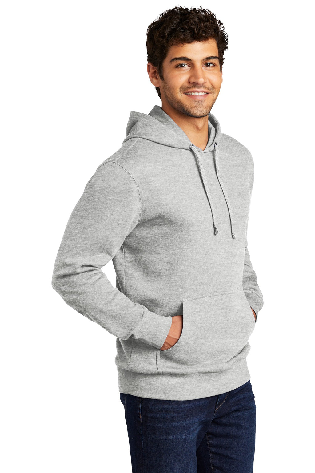 Lt Hthr Grey District V.I.T. Fleece Hoodie DT6100