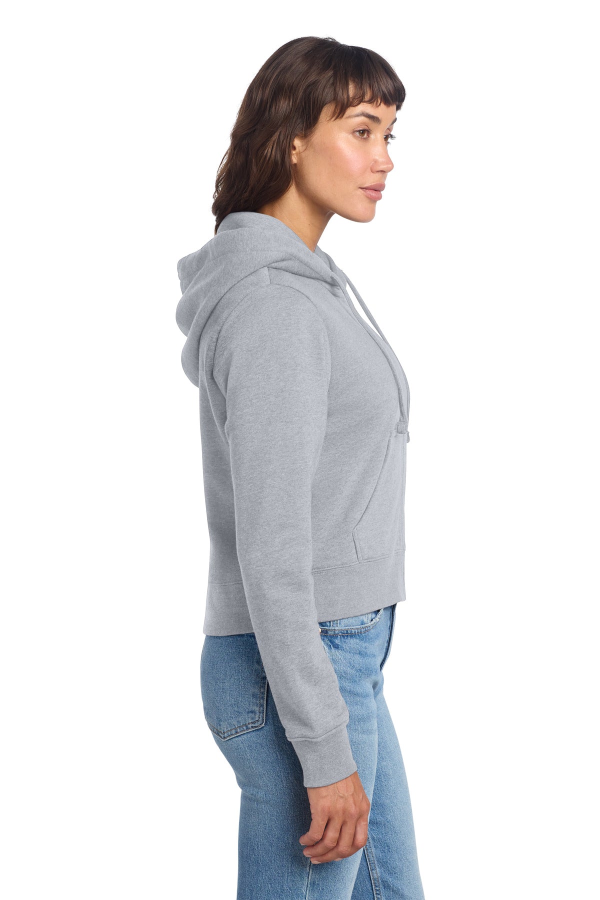 LtHtGry District Women's V.I.T. Fleece Full-Zip Hoodie DT6103