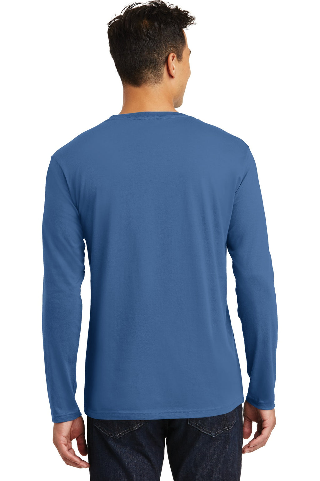 Maritime Blue District Perfect Weight Long Sleeve Tee. DT105