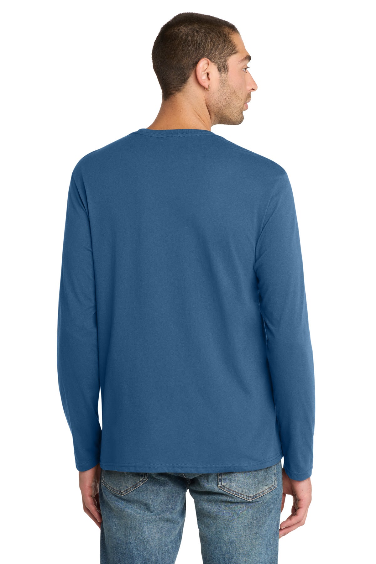 Maritime Blue District Perfect Weight Long Sleeve Tee. DT105
