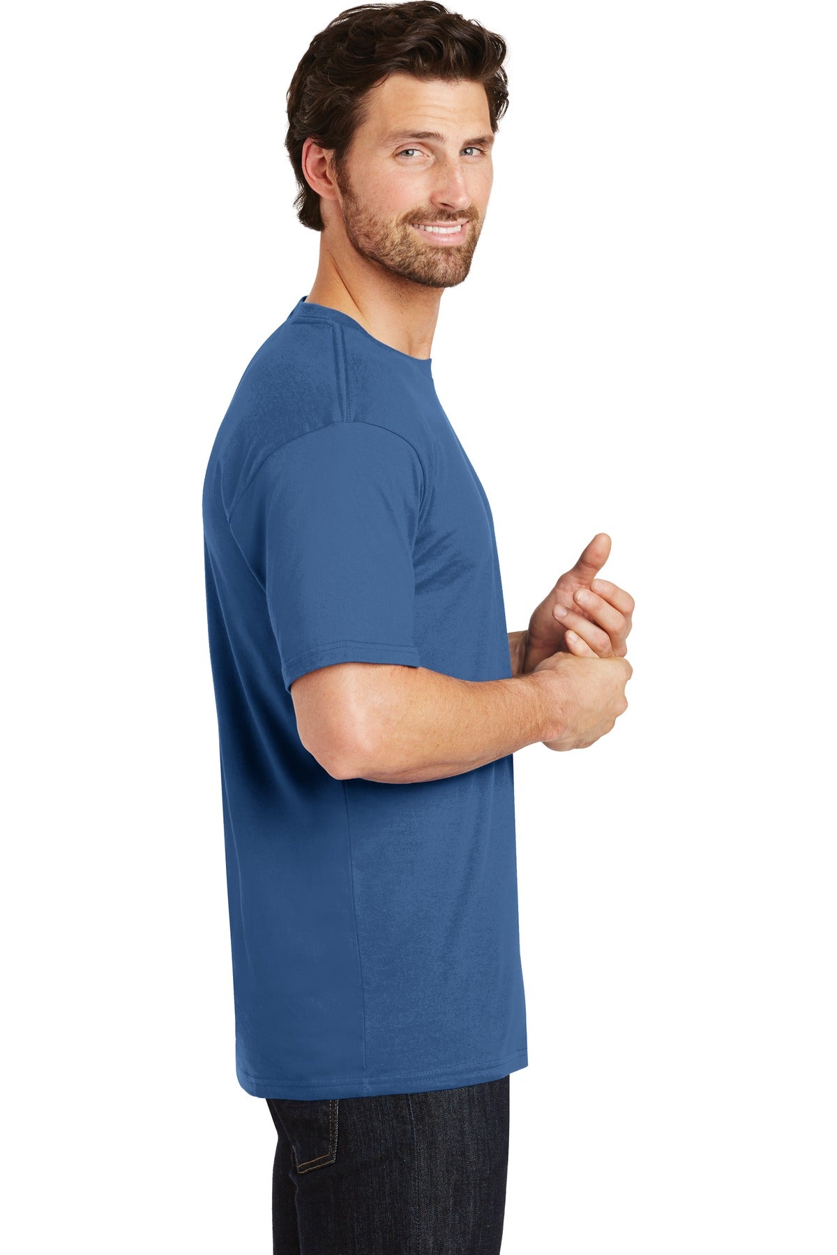 Maritime Blue District Perfect Weight Tee. DT104