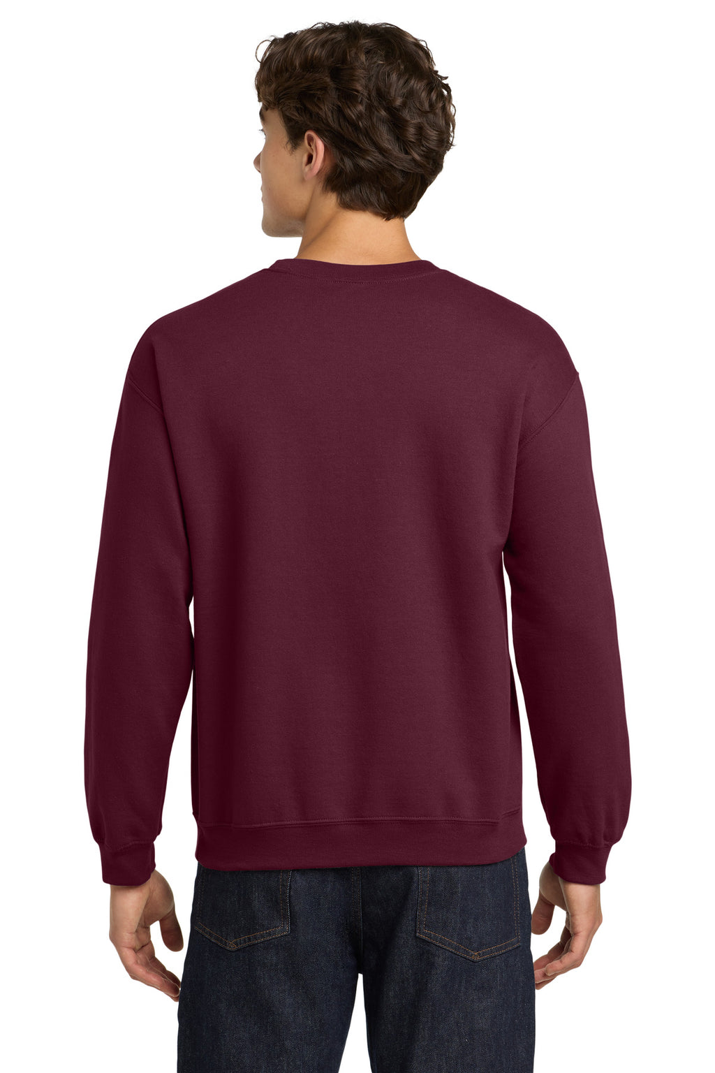 Maroon Gildan Heavy Blend Crewneck Sweatshirt. 18000
