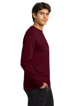 Maroon Gildan - Ultra Cotton 100% US Cotton Long Sleeve T-Shirt. G2400