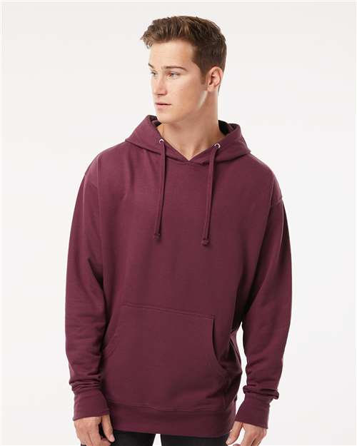 Maroon Midweight Hooded Sweatshirt - SS4500